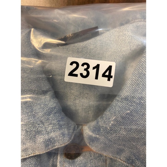 Vintage Aladdin Las Vegas Denim Jacket Light Wash Embroidered Magic Carpet XL - Picture 7 of 7